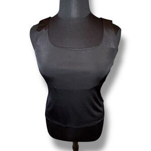 ADRIANNA PAPELL Evening Essentials Tank - Black Large